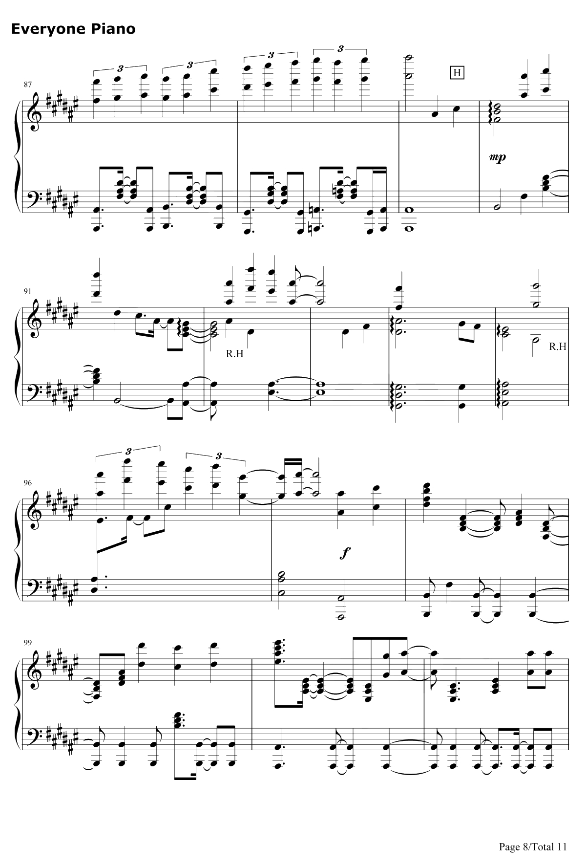 Synchrogazer钢琴谱-水树奈々-战姫绝唱8