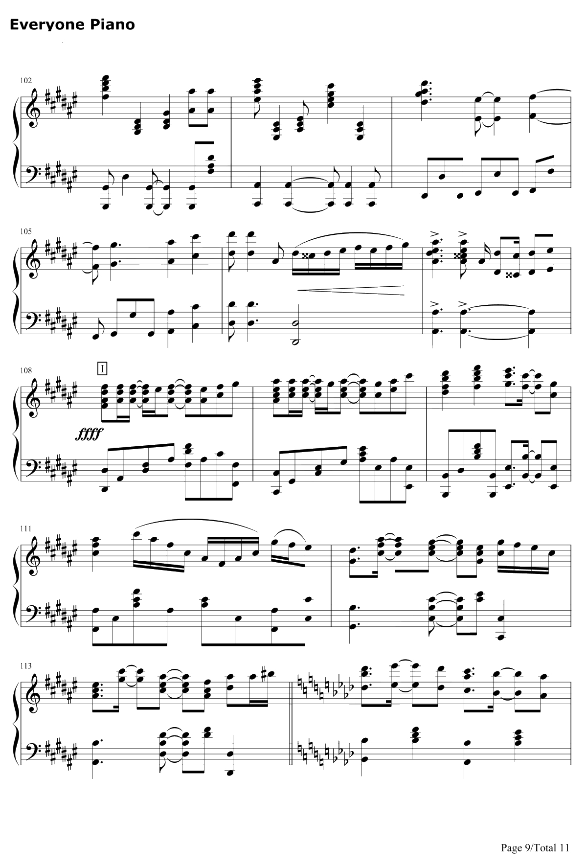 Synchrogazer钢琴谱-水树奈々-战姫绝唱9