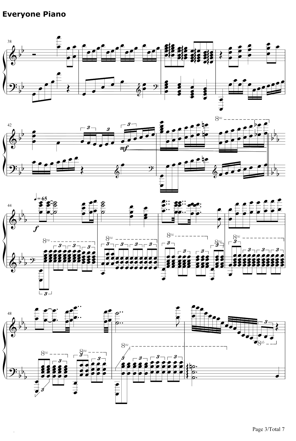 Bohemian Rhapsody钢琴谱-马克西姆-完美版-波希米亚狂想曲3