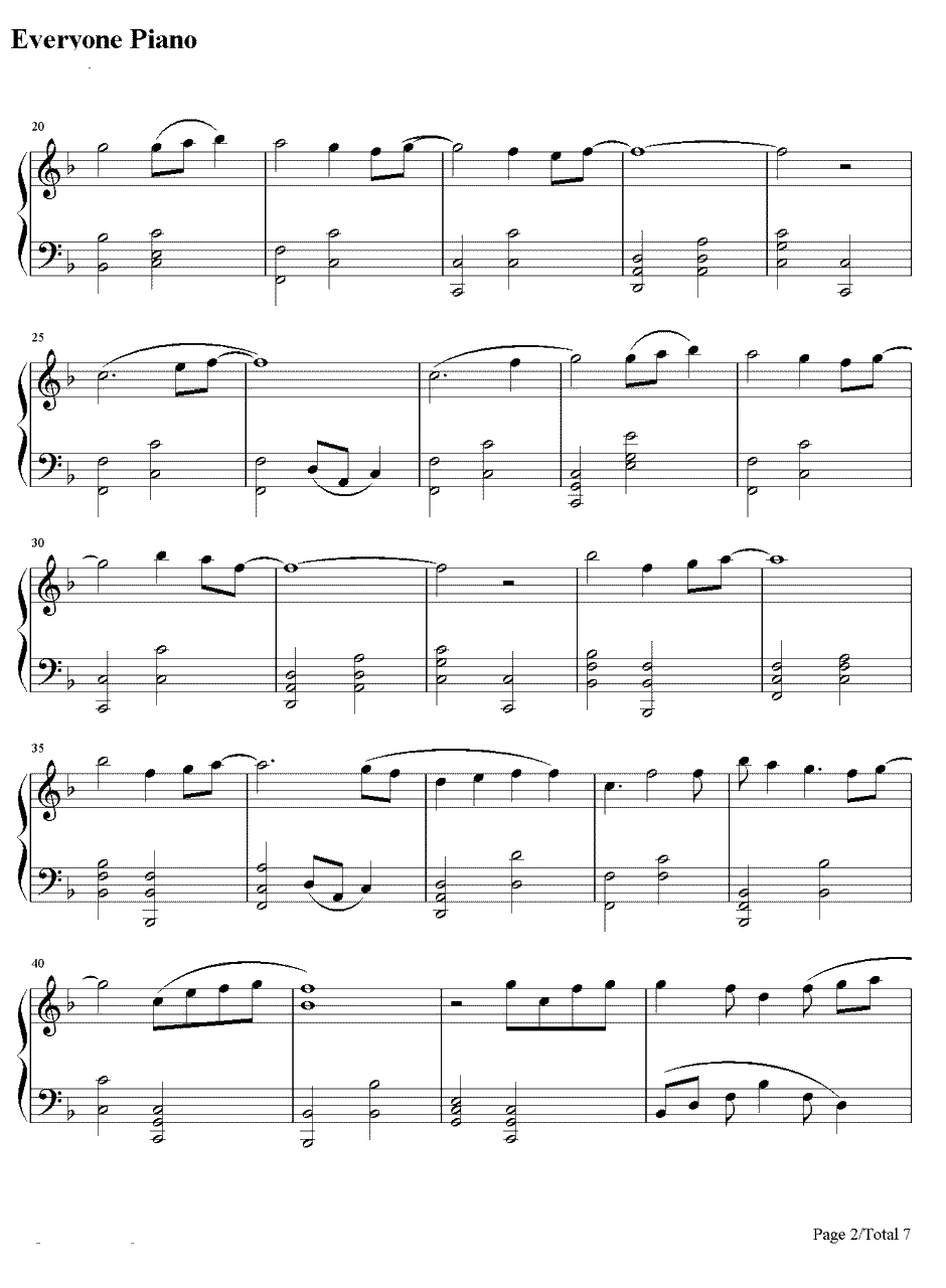 小小的手心完整版钢琴谱-麻枝准-CLANNAD插曲2