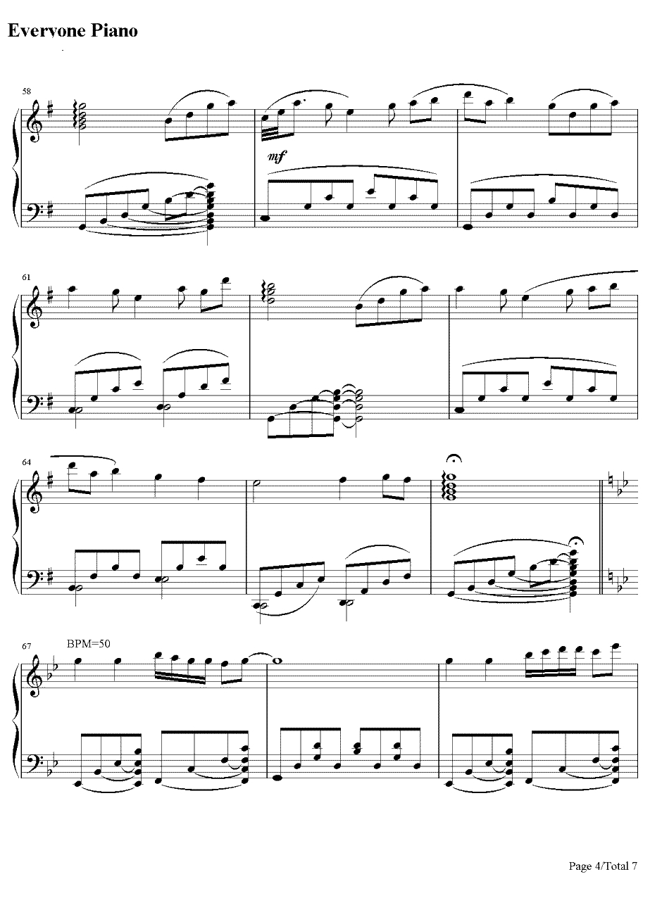 小小的手心完整版钢琴谱-麻枝准-CLANNAD插曲4