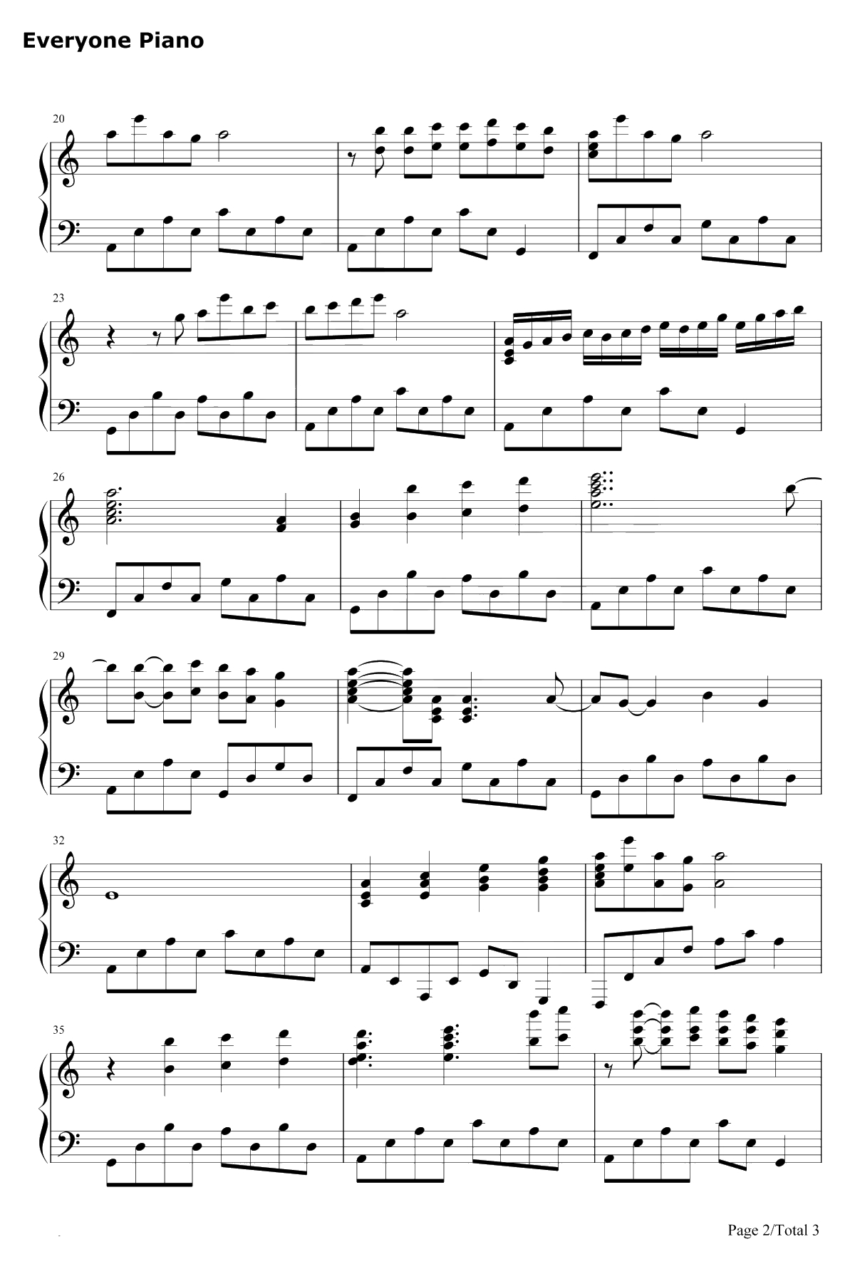 潮鸣钢琴谱-折戸伸治-CLANNAD插曲2