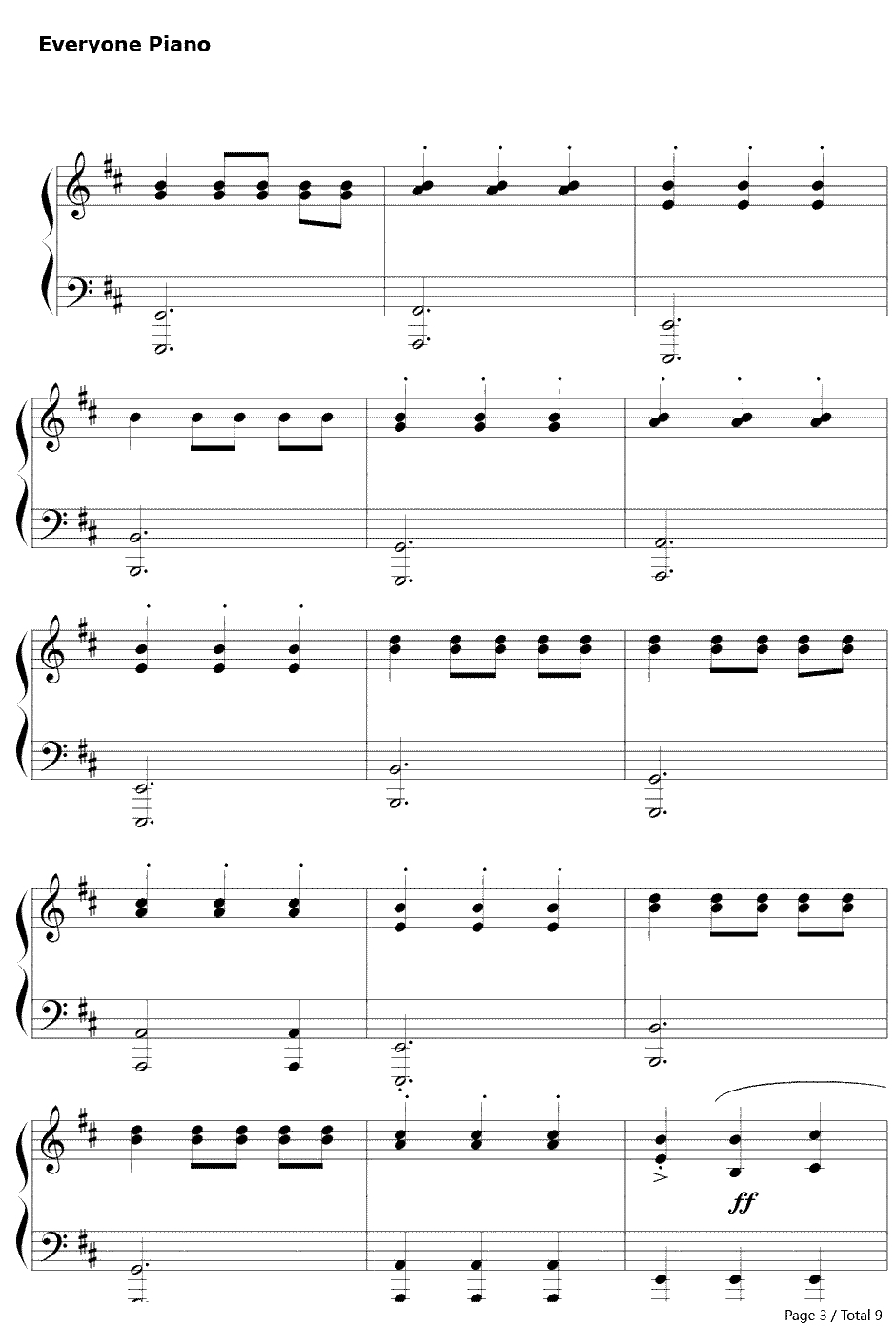 上古卷轴5：天际主题曲钢琴谱-Jeremy Soule3
