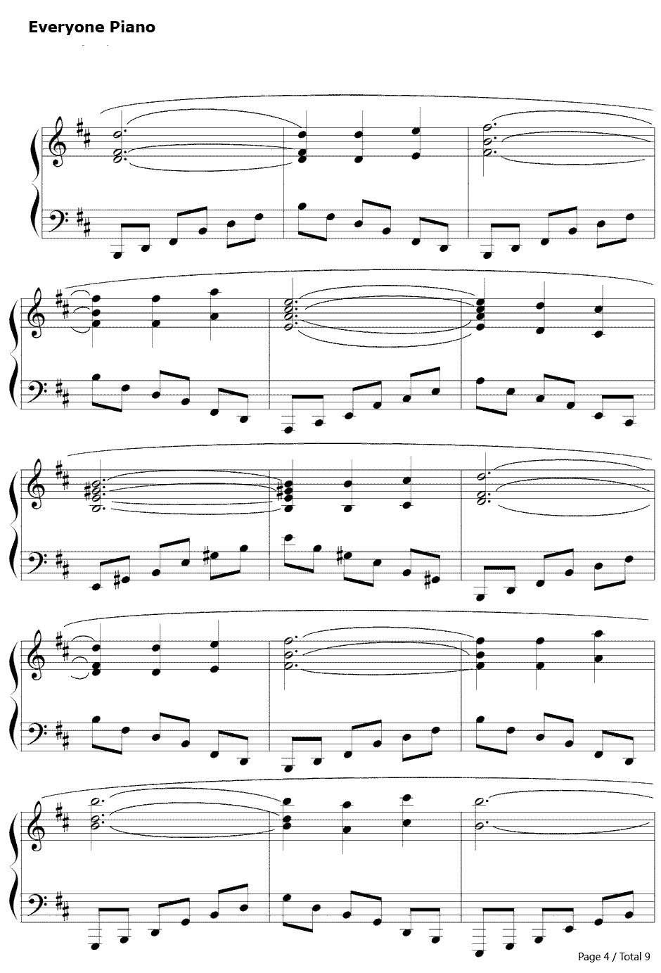 上古卷轴5：天际主题曲钢琴谱-Jeremy Soule4