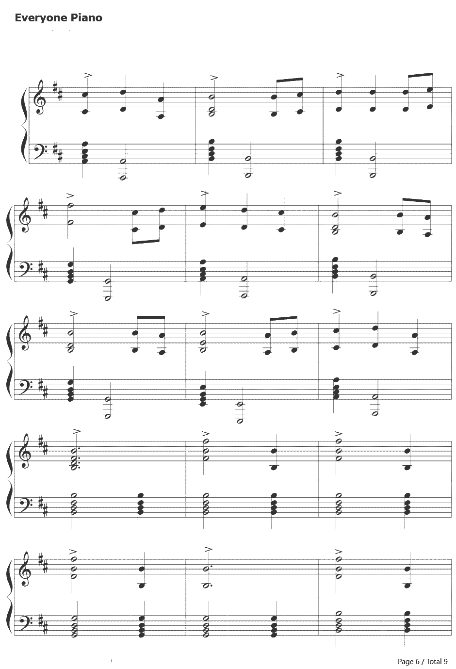上古卷轴5：天际主题曲钢琴谱-Jeremy Soule6