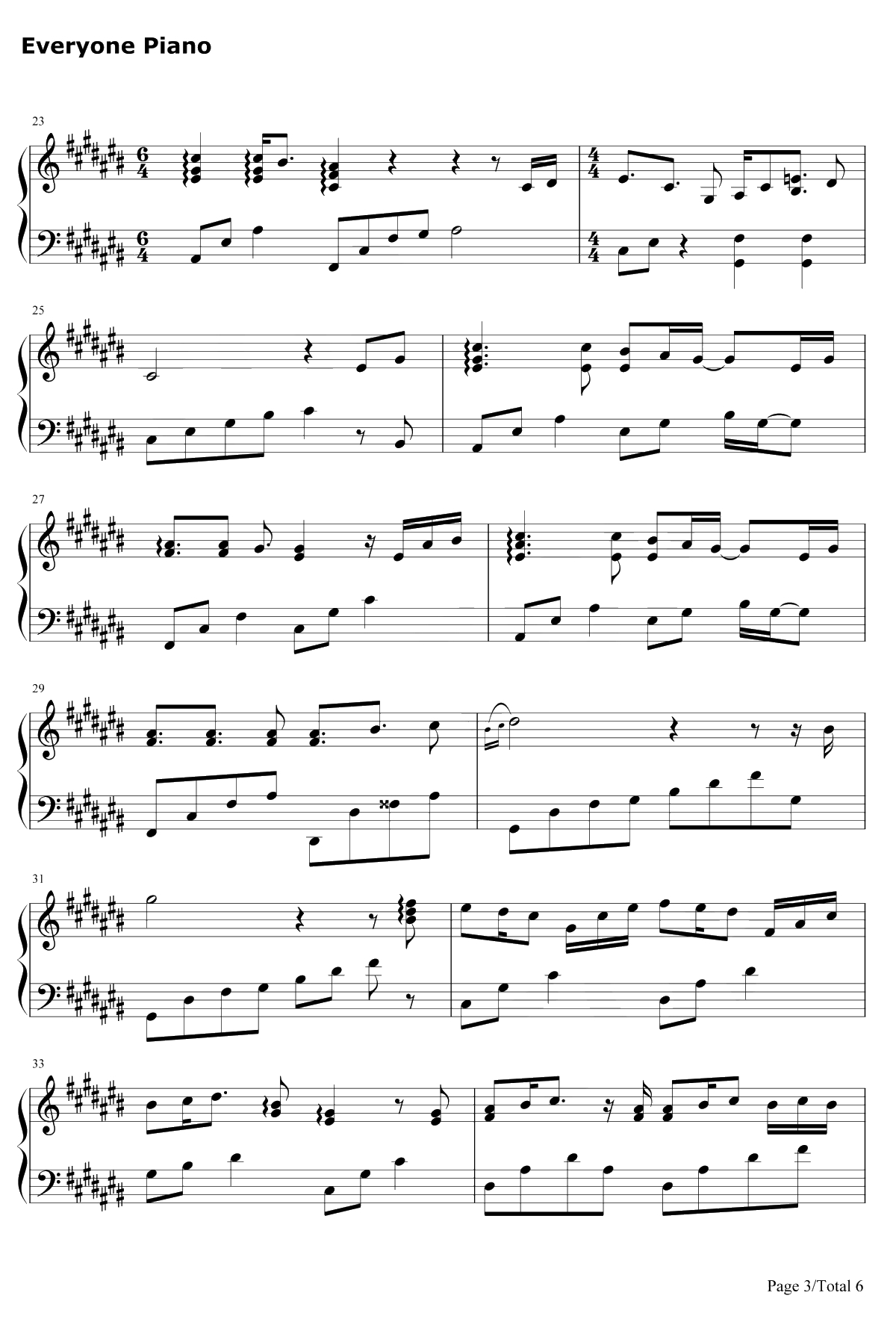 Escape from Love钢琴谱-Andemund Orchestra3