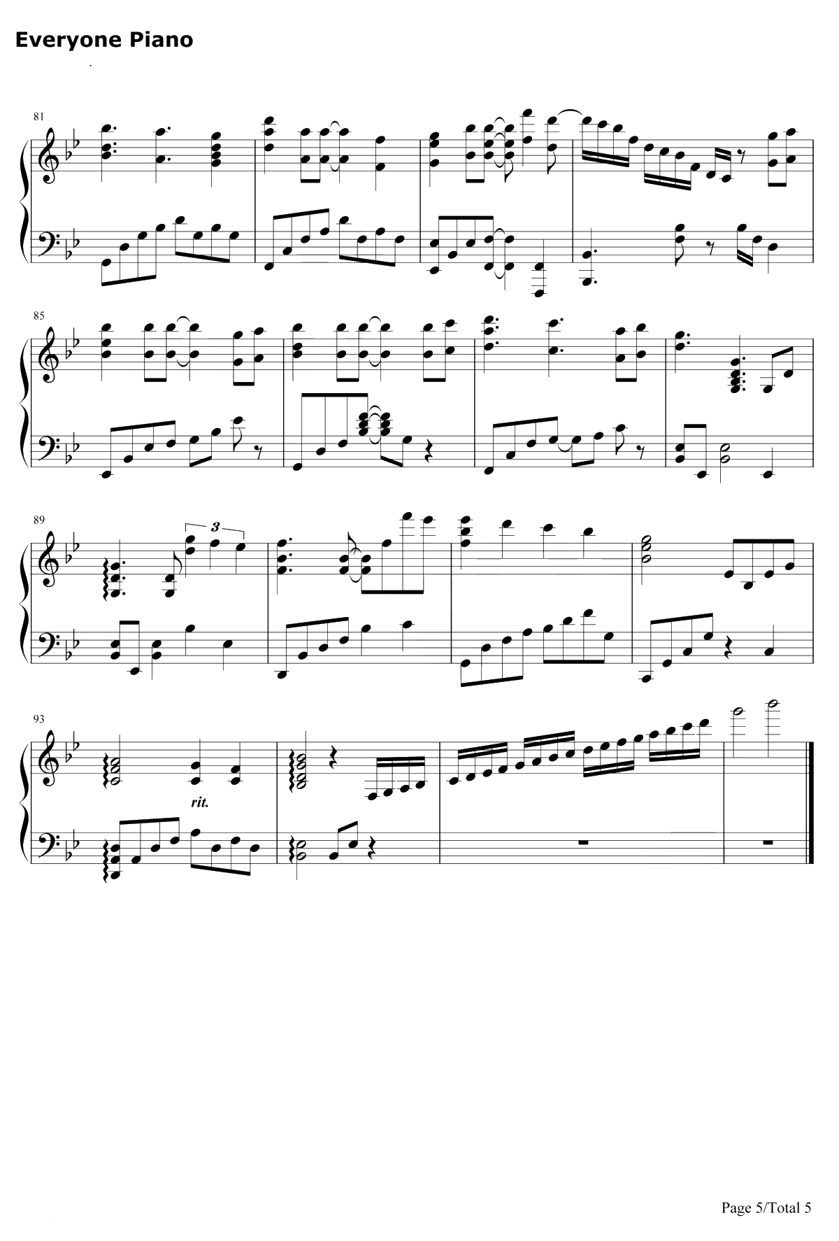 白夜~truelight~钢琴谱-宫本骏5