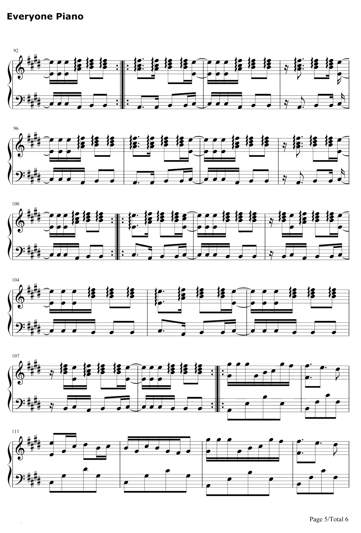Children of The Earth钢琴谱-Ayur5
