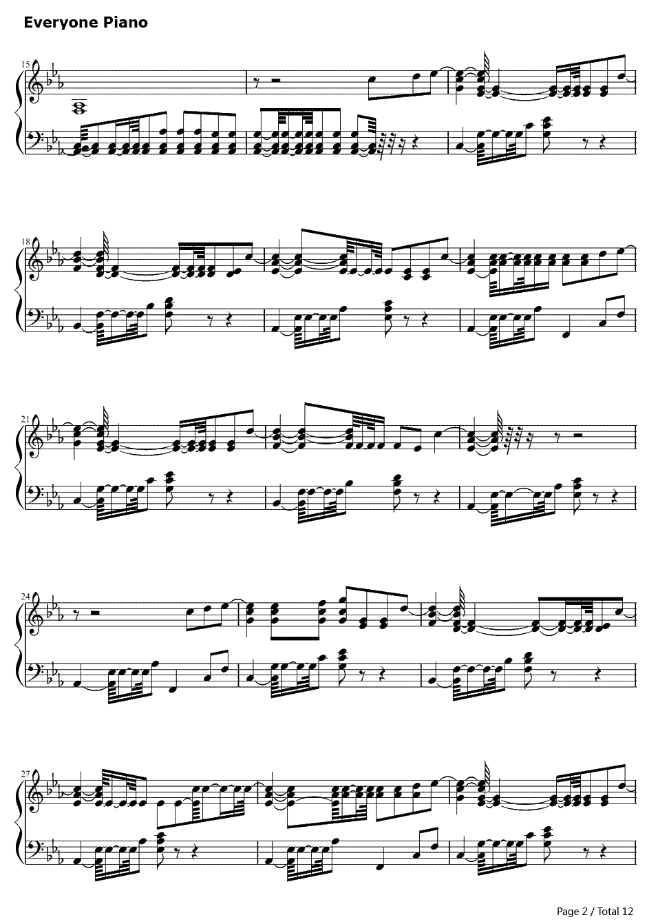 Mirrors钢琴谱-贾斯汀·汀布莱克JustinTimberlake-天王贾斯汀2013最新单曲2