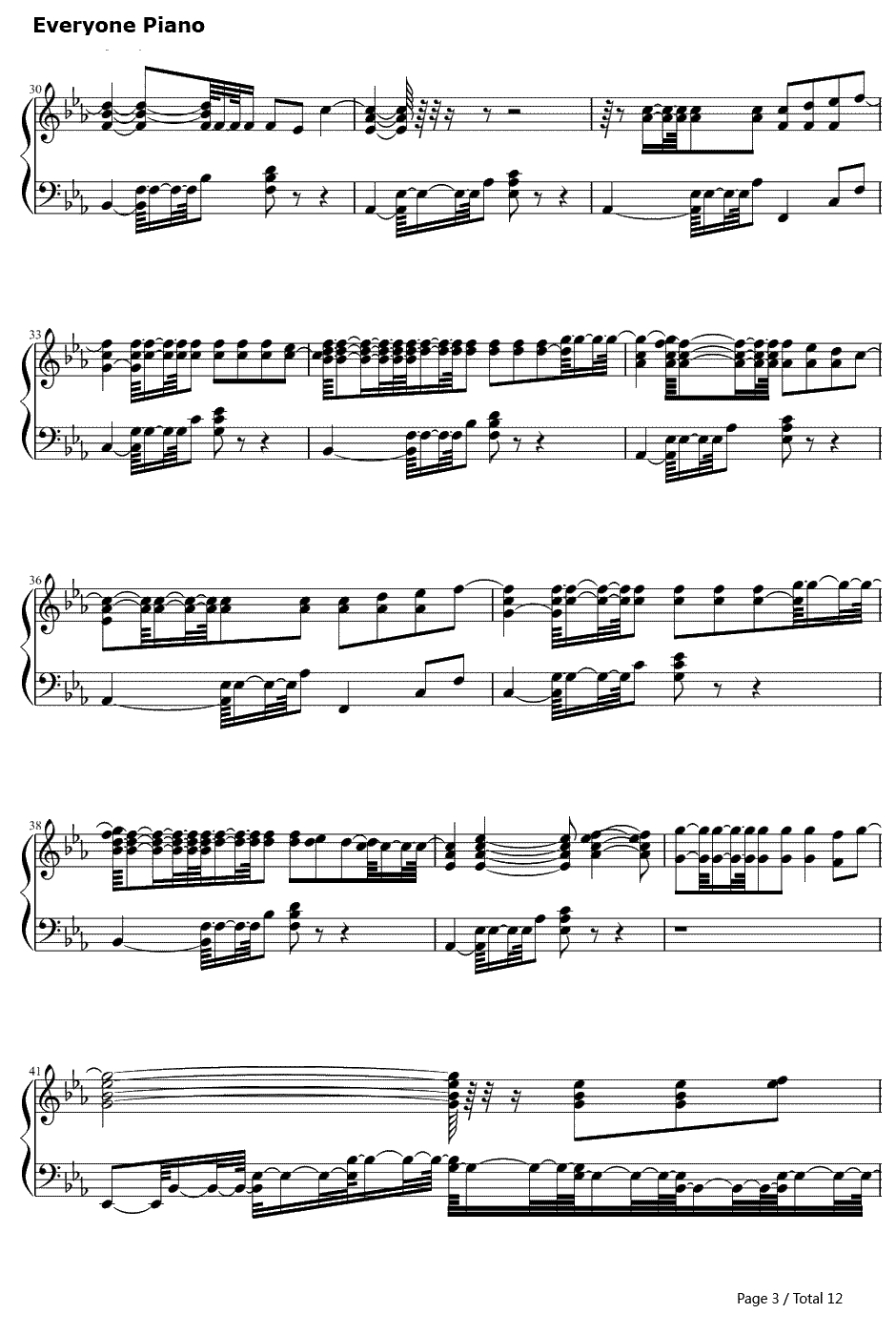 Mirrors钢琴谱-贾斯汀·汀布莱克JustinTimberlake-天王贾斯汀2013最新单曲3
