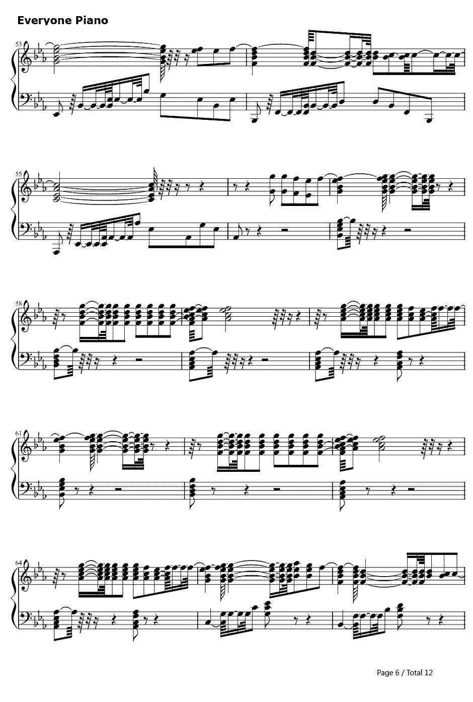 Mirrors钢琴谱-贾斯汀·汀布莱克JustinTimberlake-天王贾斯汀2013最新单曲6