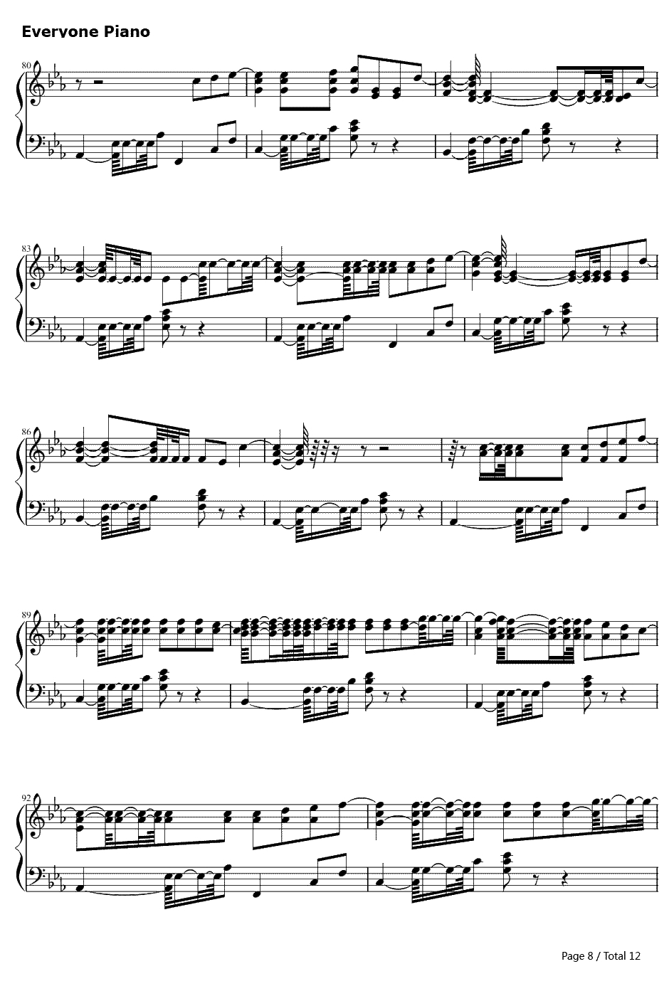 Mirrors钢琴谱-贾斯汀·汀布莱克JustinTimberlake-天王贾斯汀2013最新单曲8