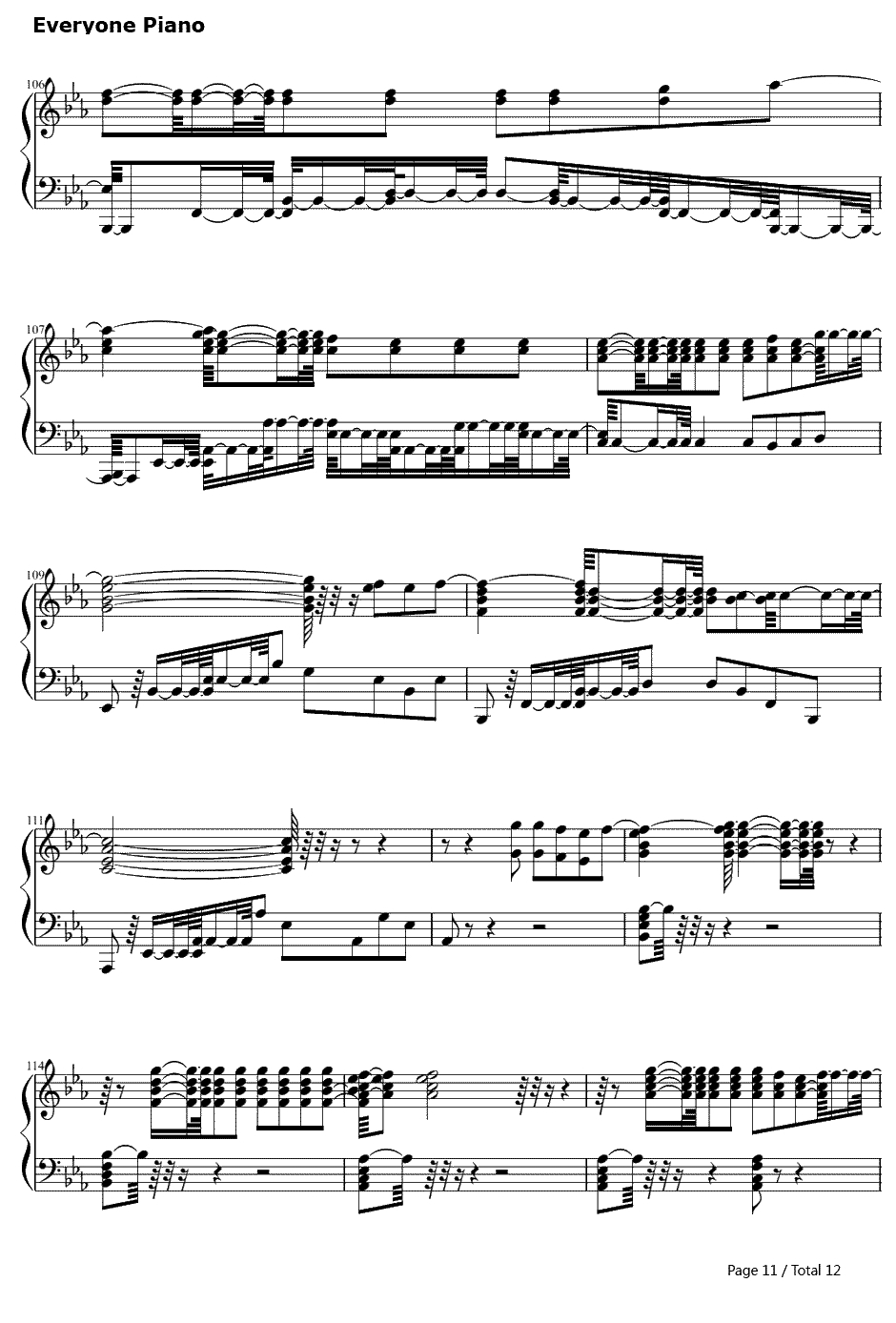Mirrors钢琴谱-贾斯汀·汀布莱克JustinTimberlake-天王贾斯汀2013最新单曲11