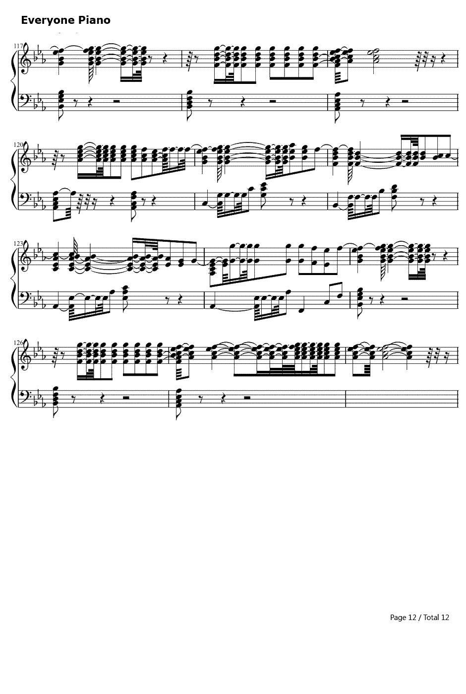 Mirrors钢琴谱-贾斯汀·汀布莱克JustinTimberlake-天王贾斯汀2013最新单曲12