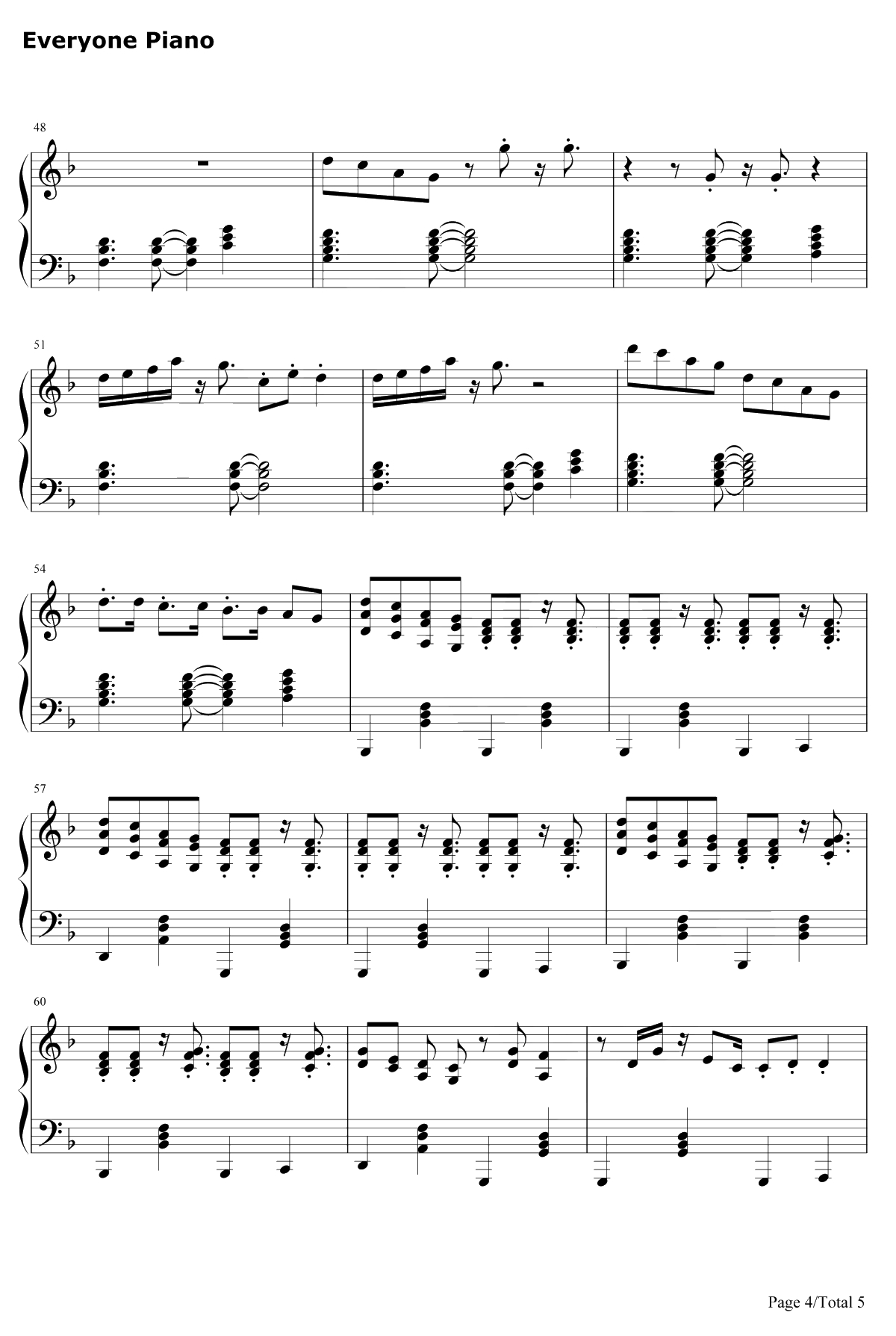 365钢琴谱-ZeddKatyPerry4