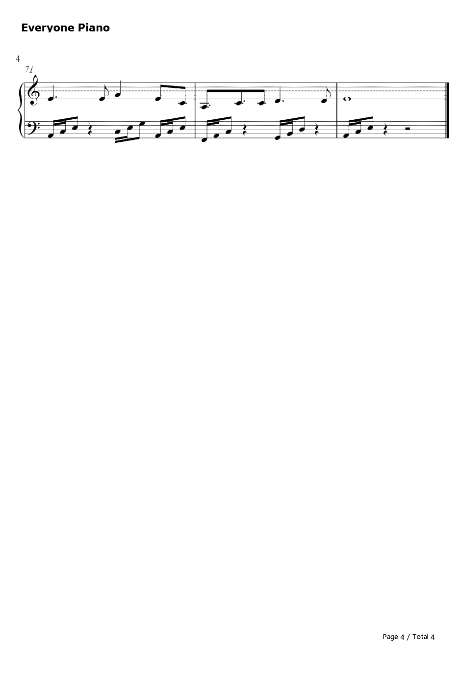Iridescent钢琴谱-林肯公园Linkin Park-变形金刚3主题曲4