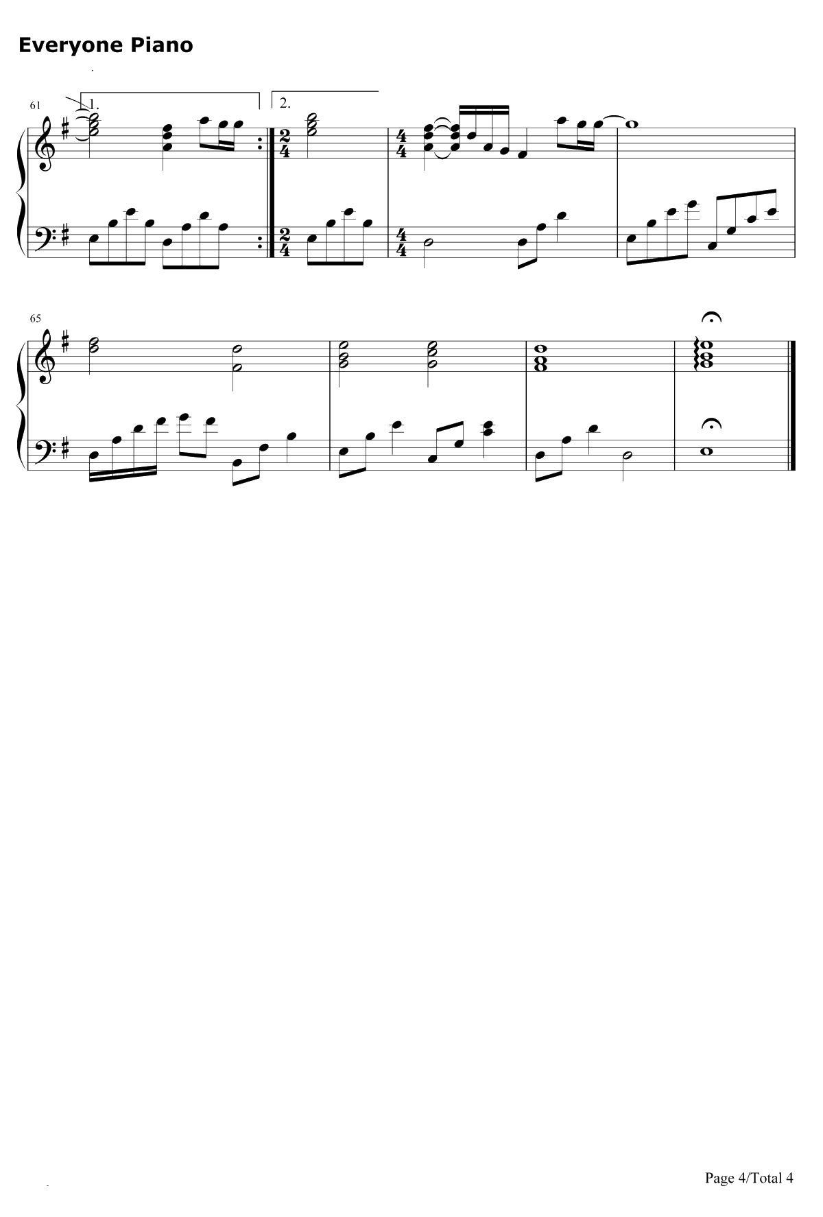 No Promises钢琴谱-Shayne Ward/Bryan Rice4