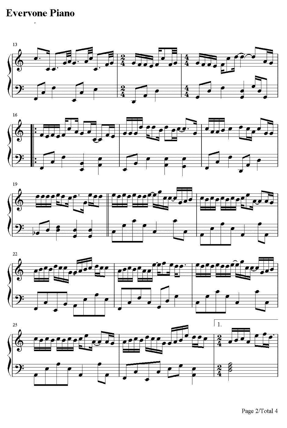 手放开钢琴谱-李圣杰2