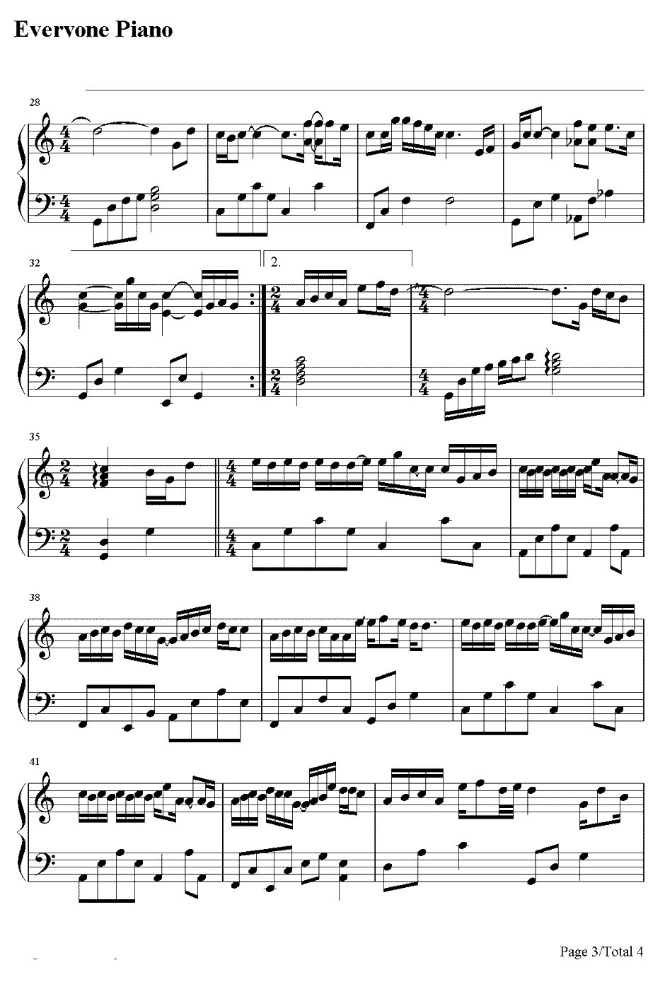 手放开钢琴谱-李圣杰3