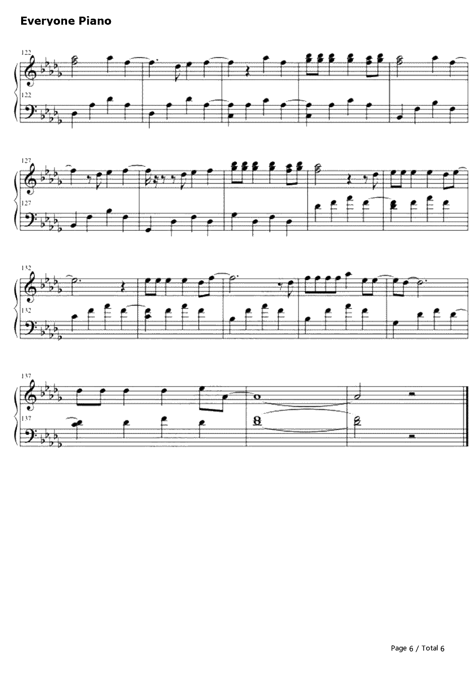 Waiting Outside The Lines钢琴谱-Greyson Chance格雷森·蔡斯6