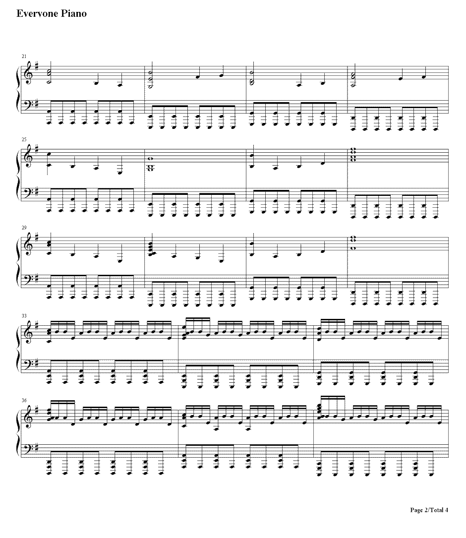 Time钢琴谱-Hans Zimmer-盗梦空间2