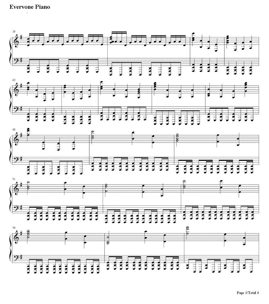 Time钢琴谱-Hans Zimmer-盗梦空间3