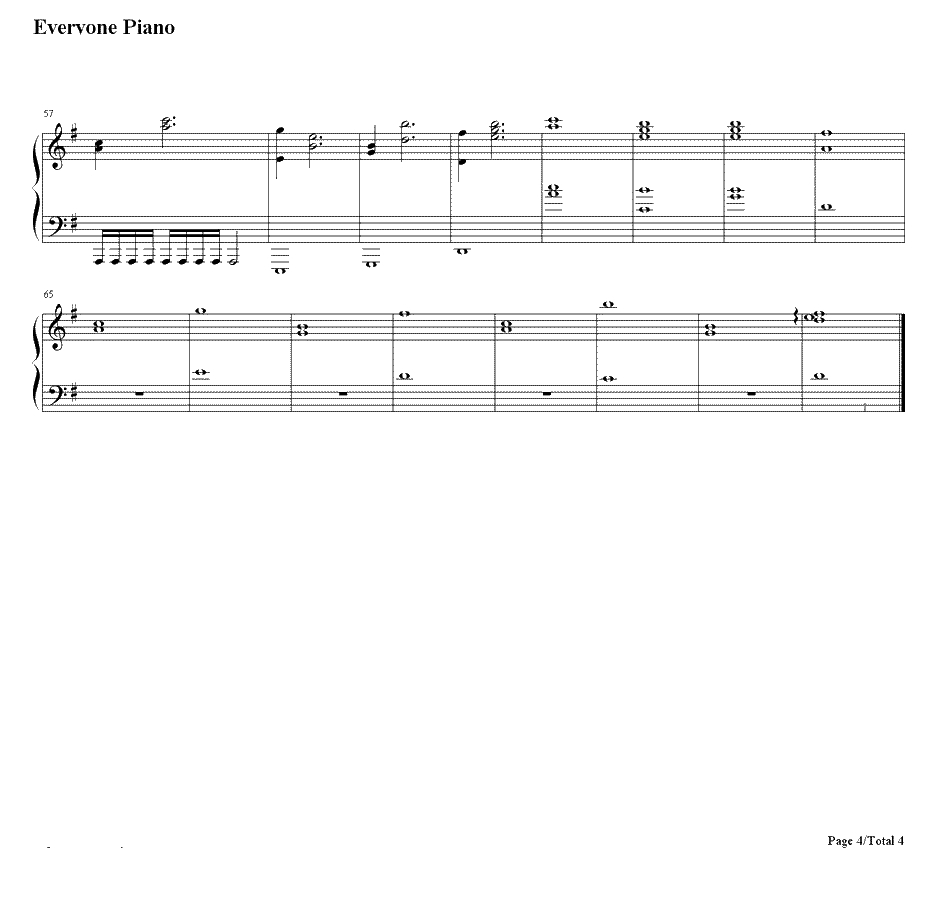 Time钢琴谱-Hans Zimmer-盗梦空间4