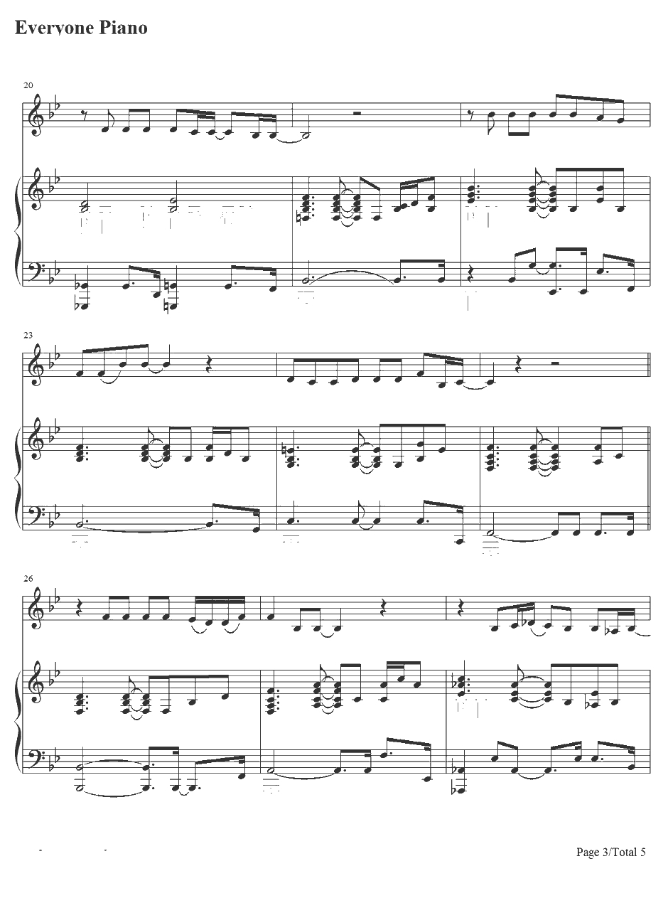 make you feel my love钢琴谱-Adele3