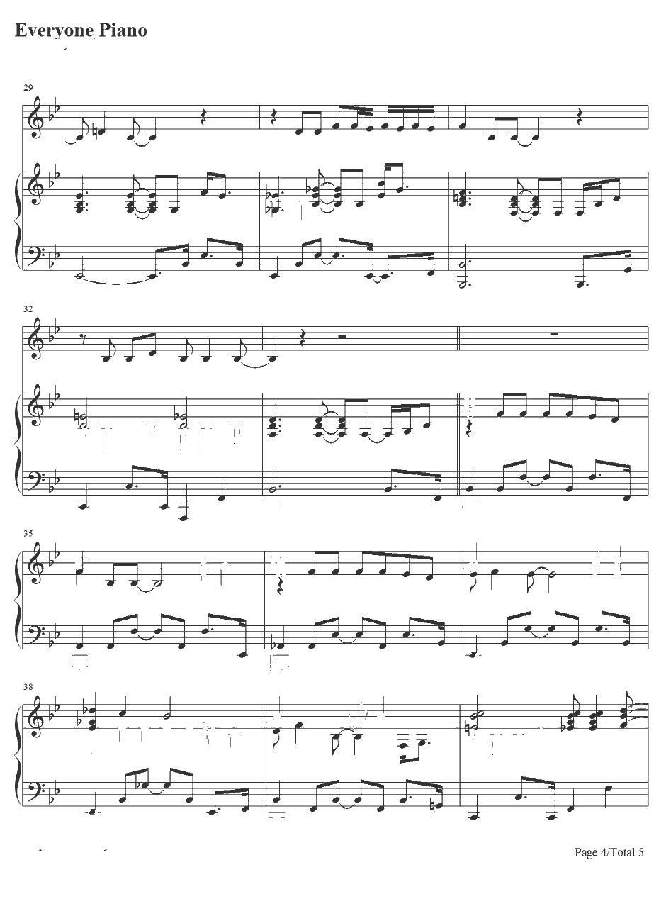 make you feel my love钢琴谱-Adele4