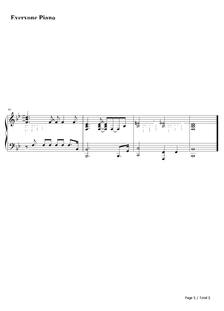 make you feel my love钢琴谱-Adele5
