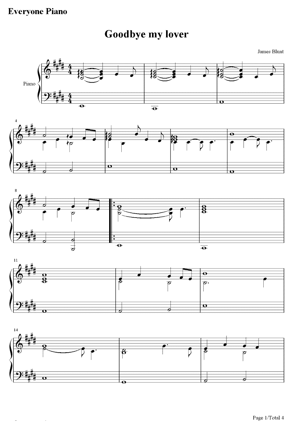 Goodbye My Lover伴奏钢琴谱-James Blunt1
