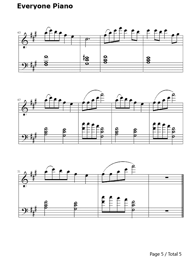 森林狂想曲钢琴谱-吴金黛5