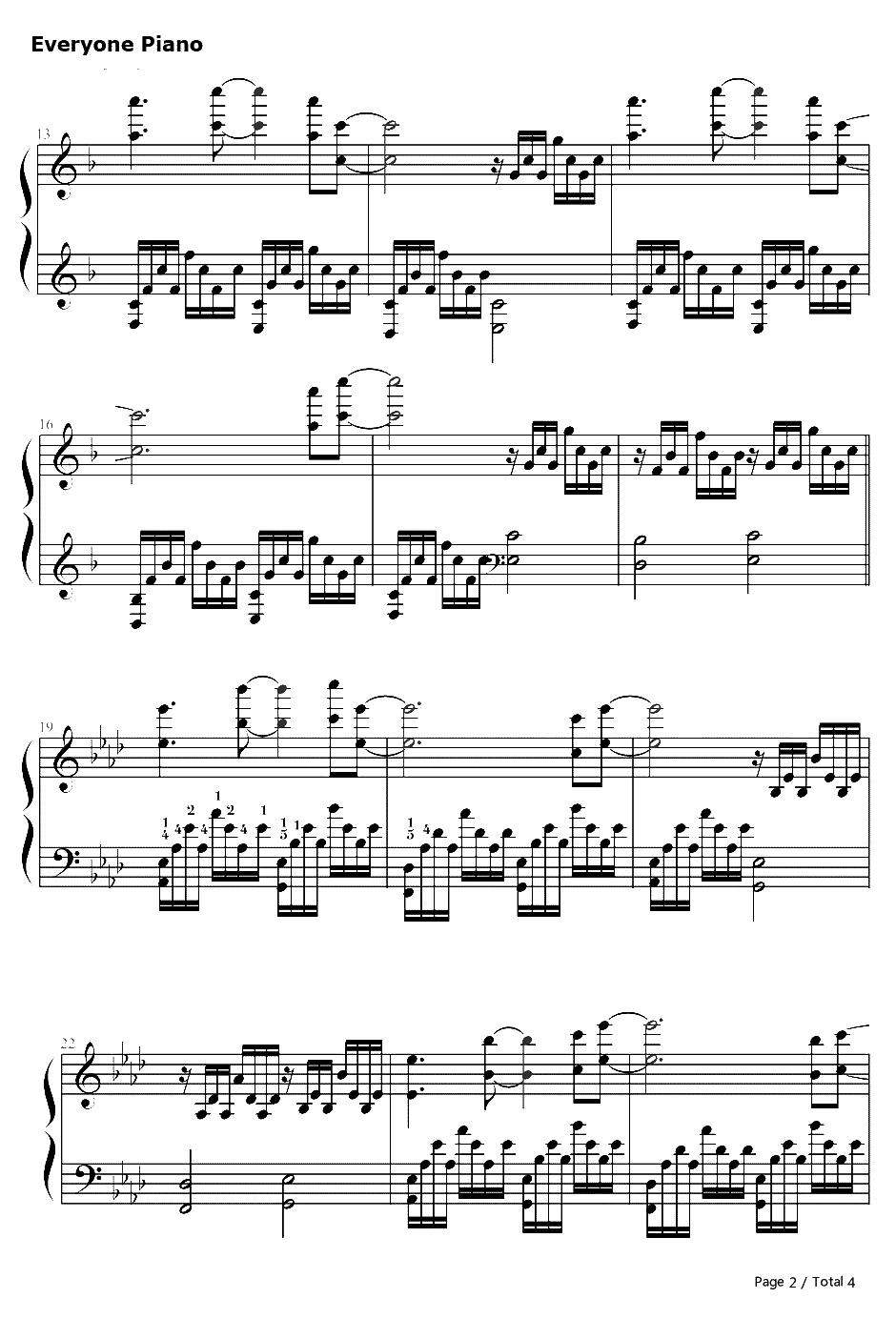 Positive Outlook钢琴谱-Diavid Hoffner-神州十号发射成功BGM2