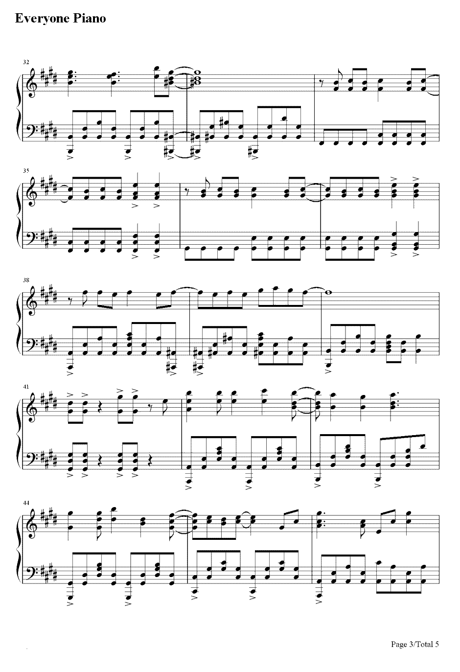 INNOCENCE钢琴谱-蓝井艾露-刀剑神域OP23