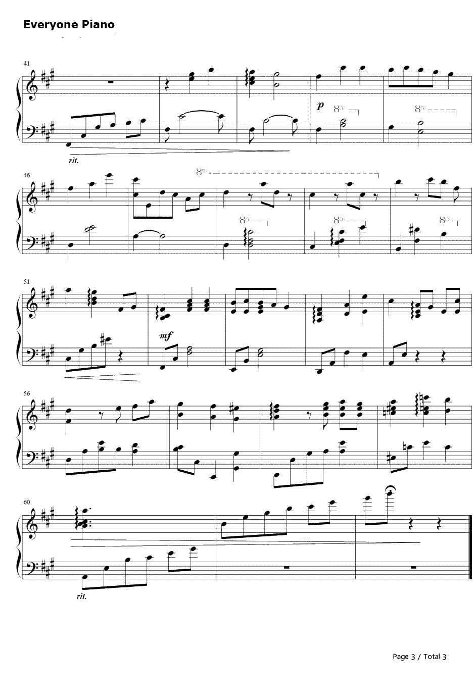 Irreplaceable memories钢琴谱-秋之回忆6～T-Wave～3