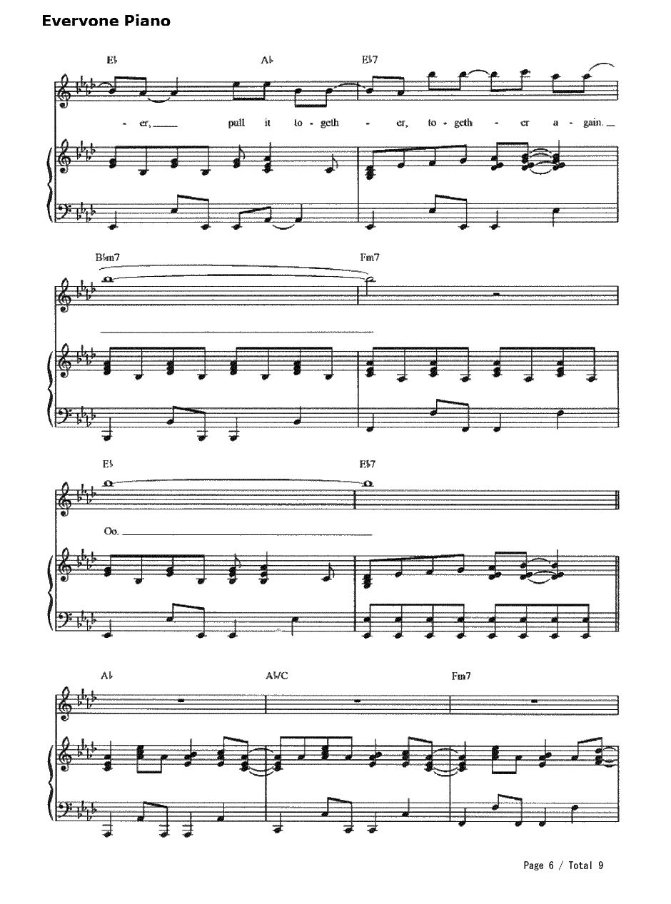 Never Say Never钢琴谱-The Fray-《吸血鬼日记》插曲6