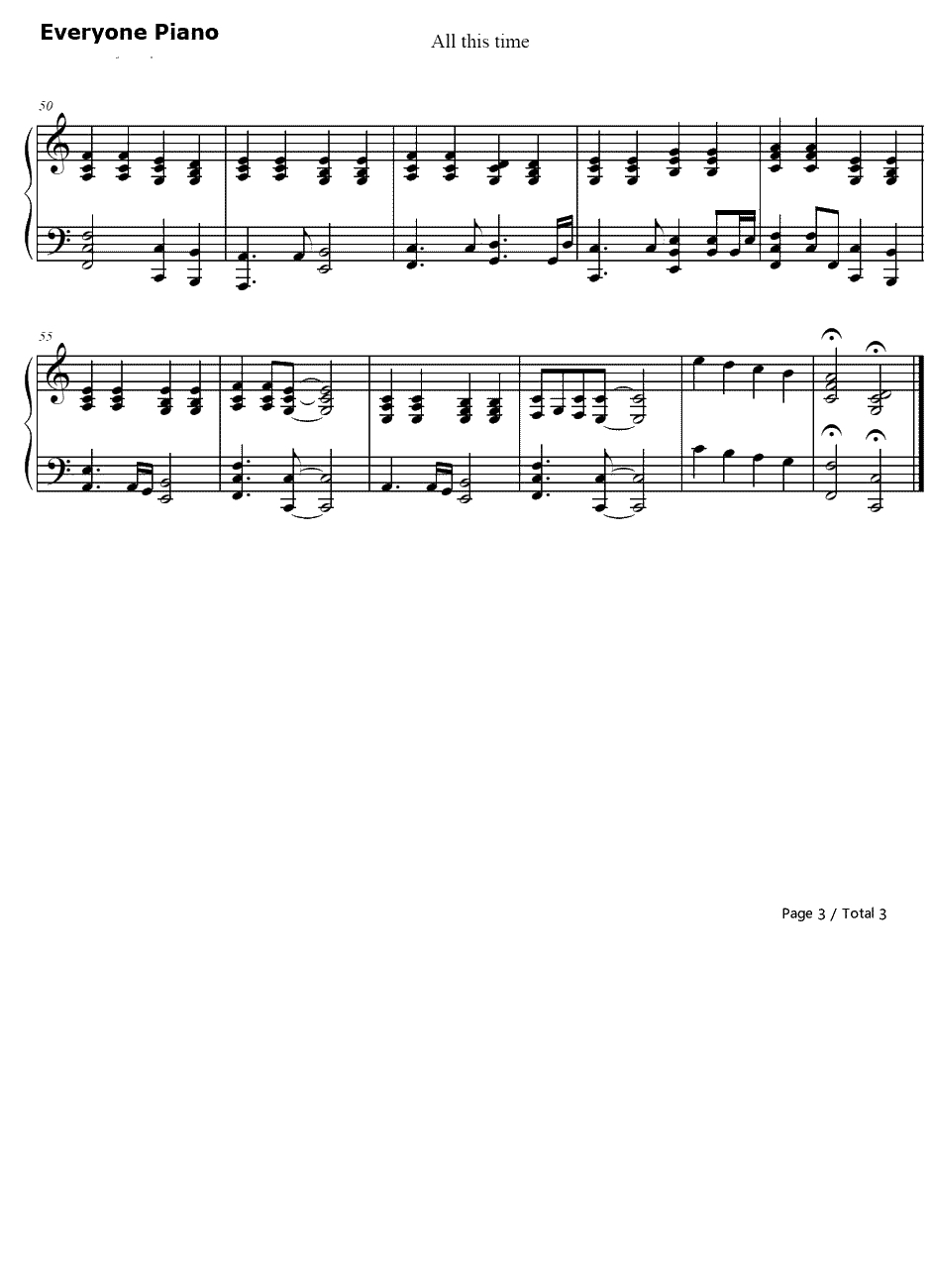 All This Time伴奏钢琴谱-One Republic3