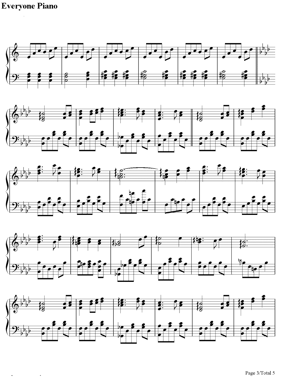 废狱摇篮曲钢琴谱-廃狱ララバイ-东方地灵殿第五关道中BGM3
