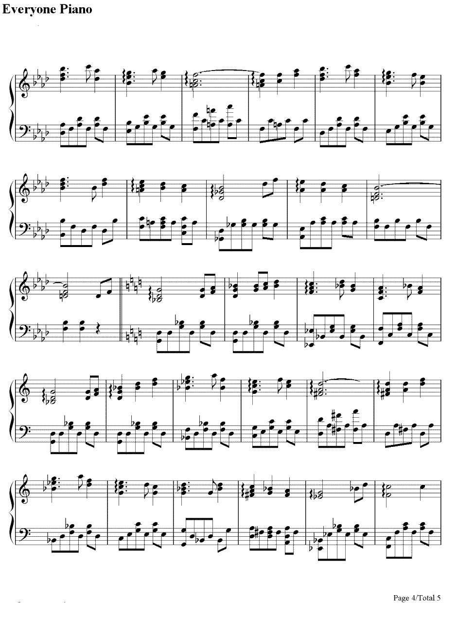 废狱摇篮曲钢琴谱-廃狱ララバイ-东方地灵殿第五关道中BGM4