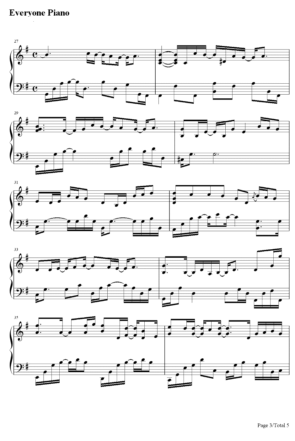 从窗口看到的风景钢琴谱-李闰珉Yiruma3