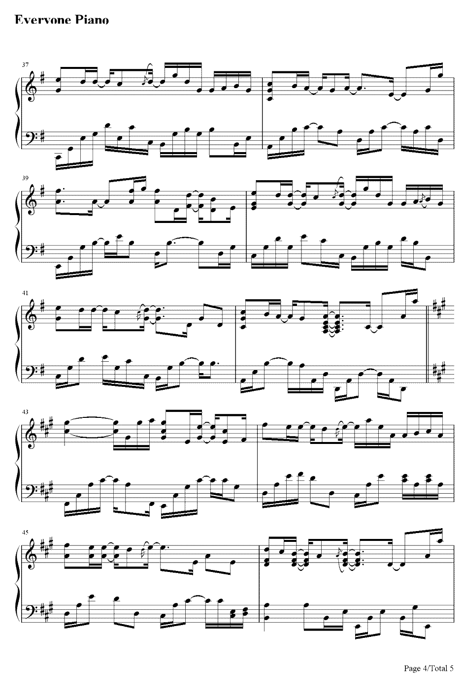 从窗口看到的风景钢琴谱-李闰珉Yiruma4