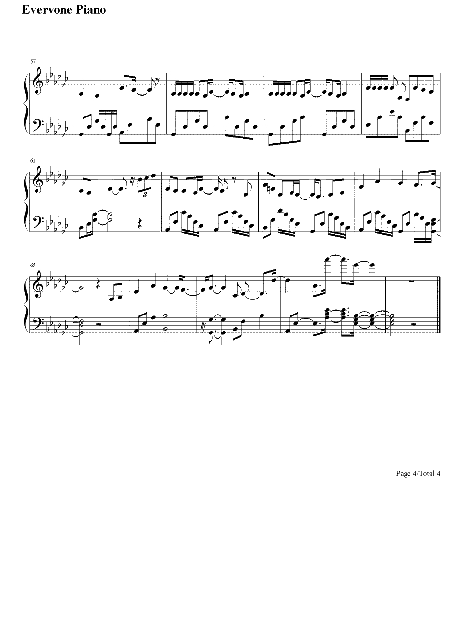 我的离开也是爱钢琴谱-许廷铿-《刑警》片尾曲4