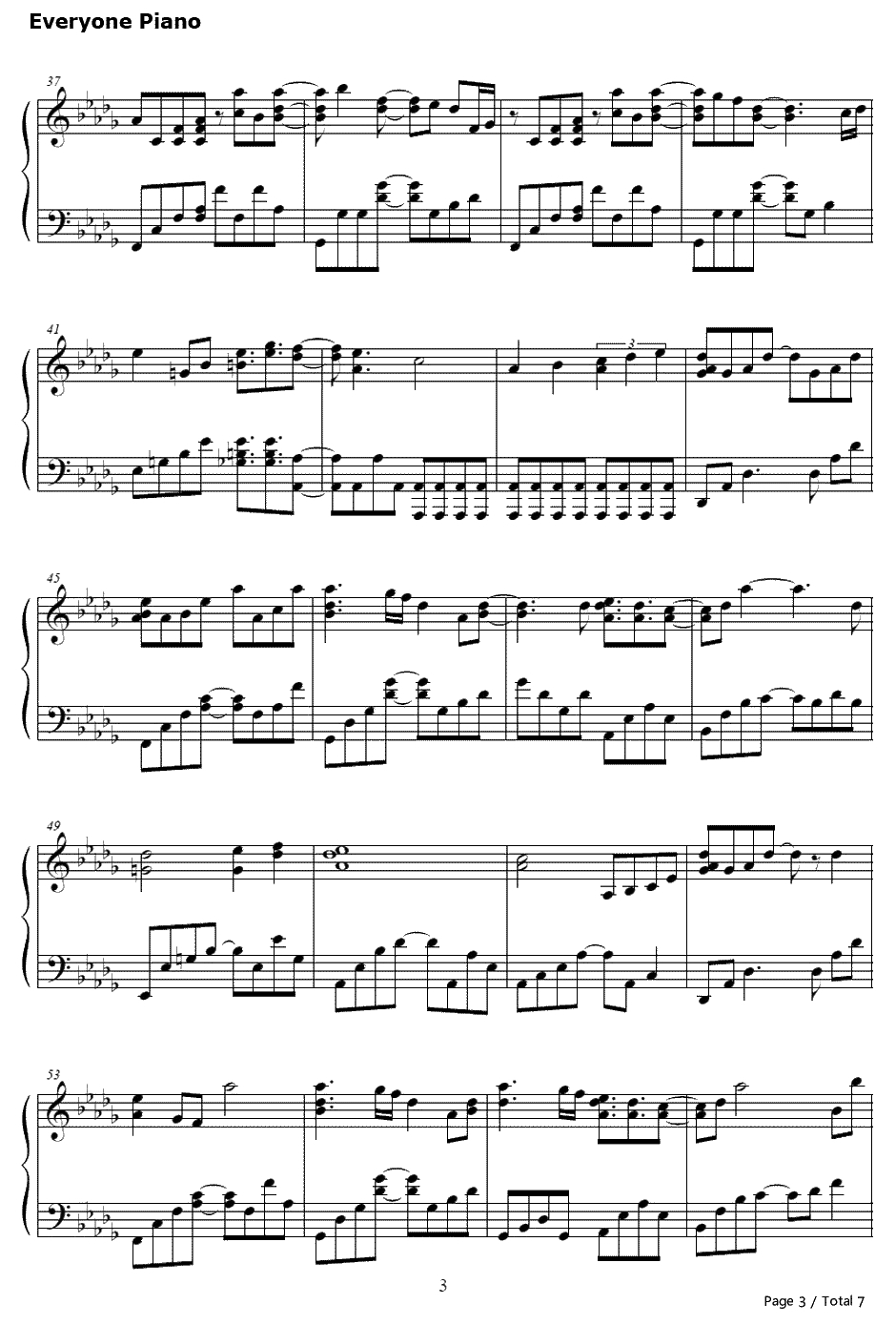 To Far Away Times钢琴谱-Yasunori Mitsuda-《超时空之轮》片尾曲3