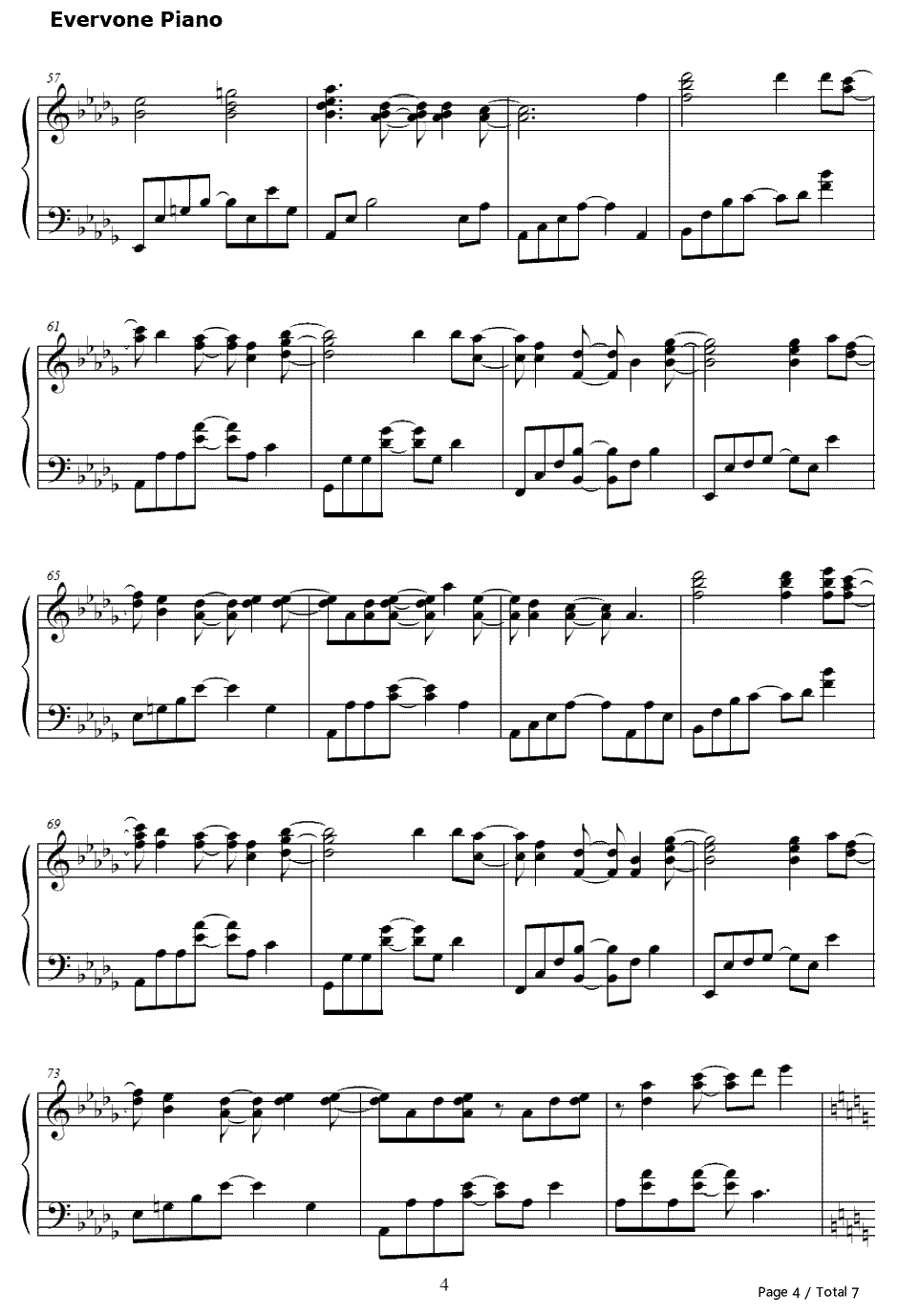 To Far Away Times钢琴谱-Yasunori Mitsuda-《超时空之轮》片尾曲4