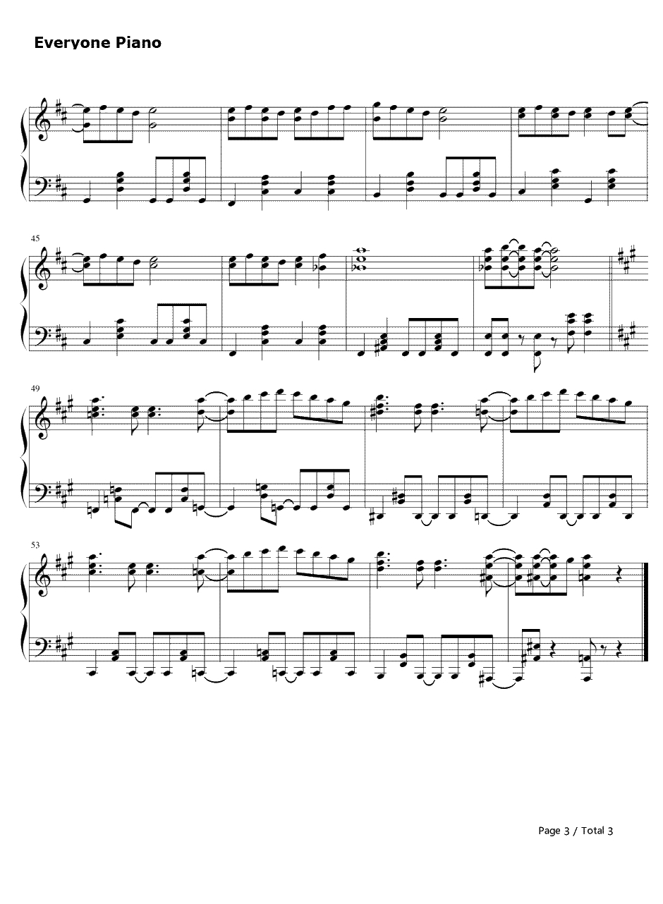 维纳斯与耶稣钢琴谱-Yakushimaru Etsuko-《荒川爆笑团》片头曲3