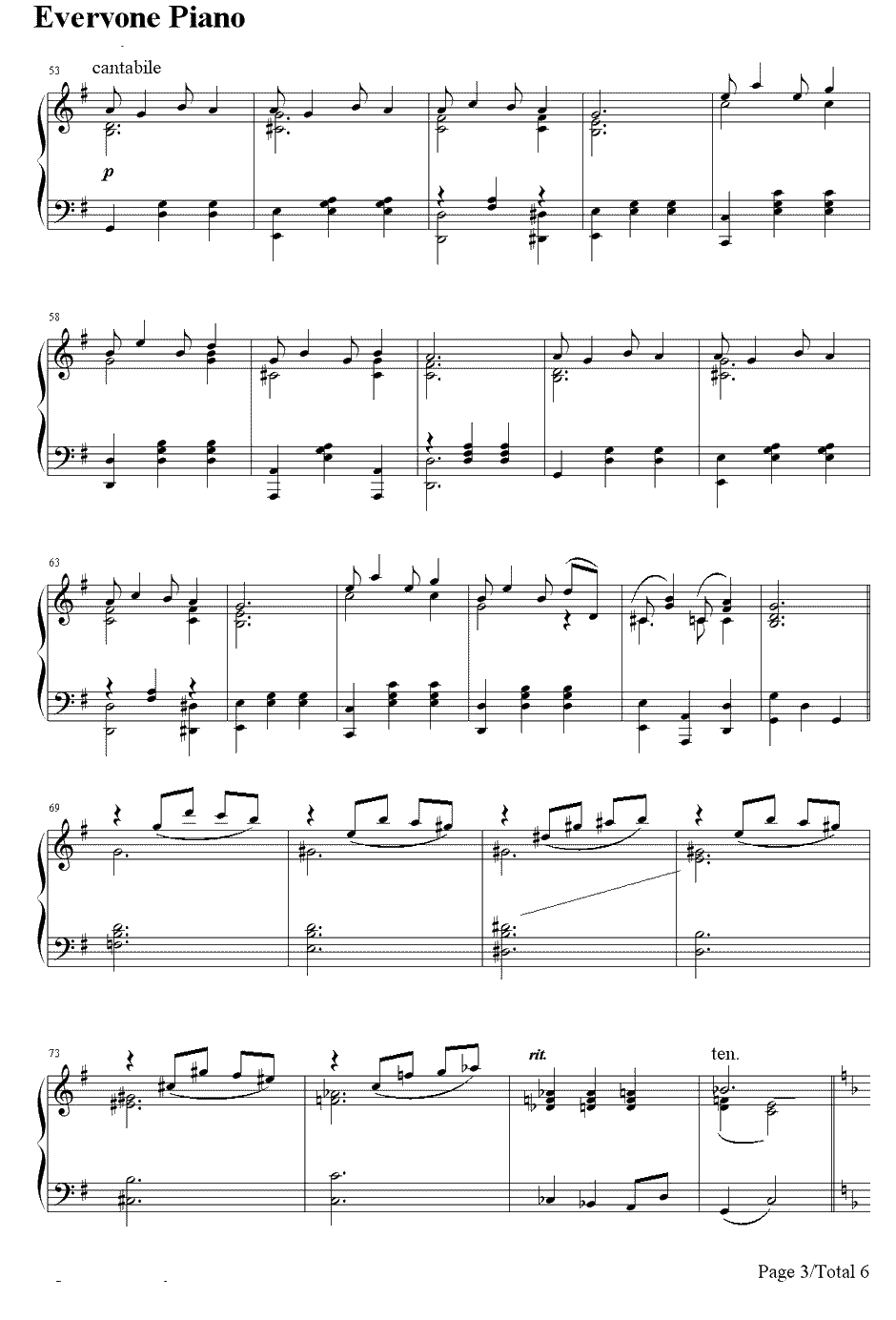 Bethena A Concert Waltz钢琴谱-Scott Joplin斯科特·乔普林3