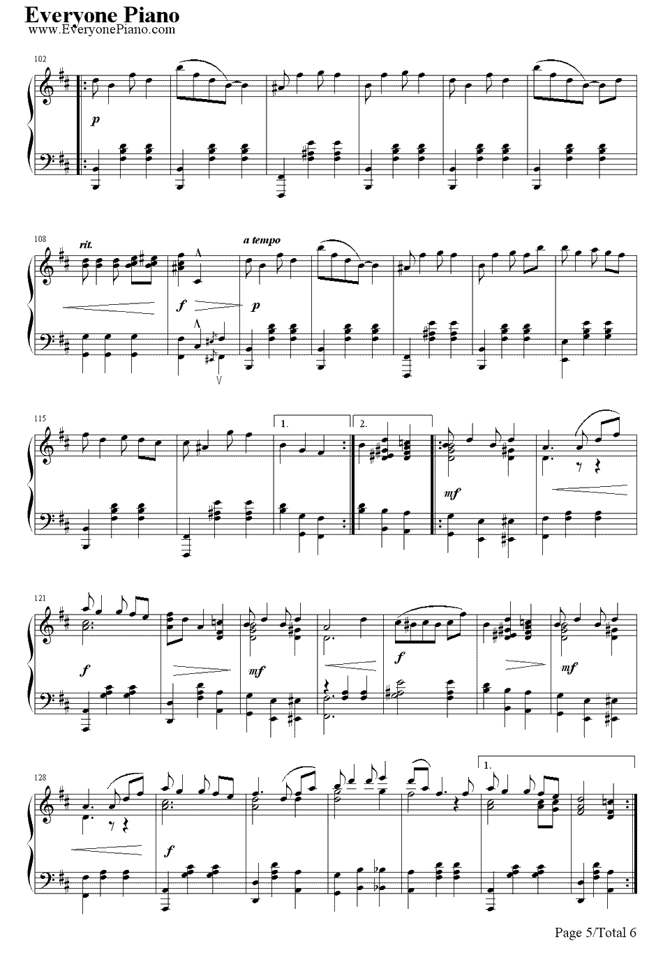 Bethena A Concert Waltz钢琴谱-Scott Joplin斯科特·乔普林5