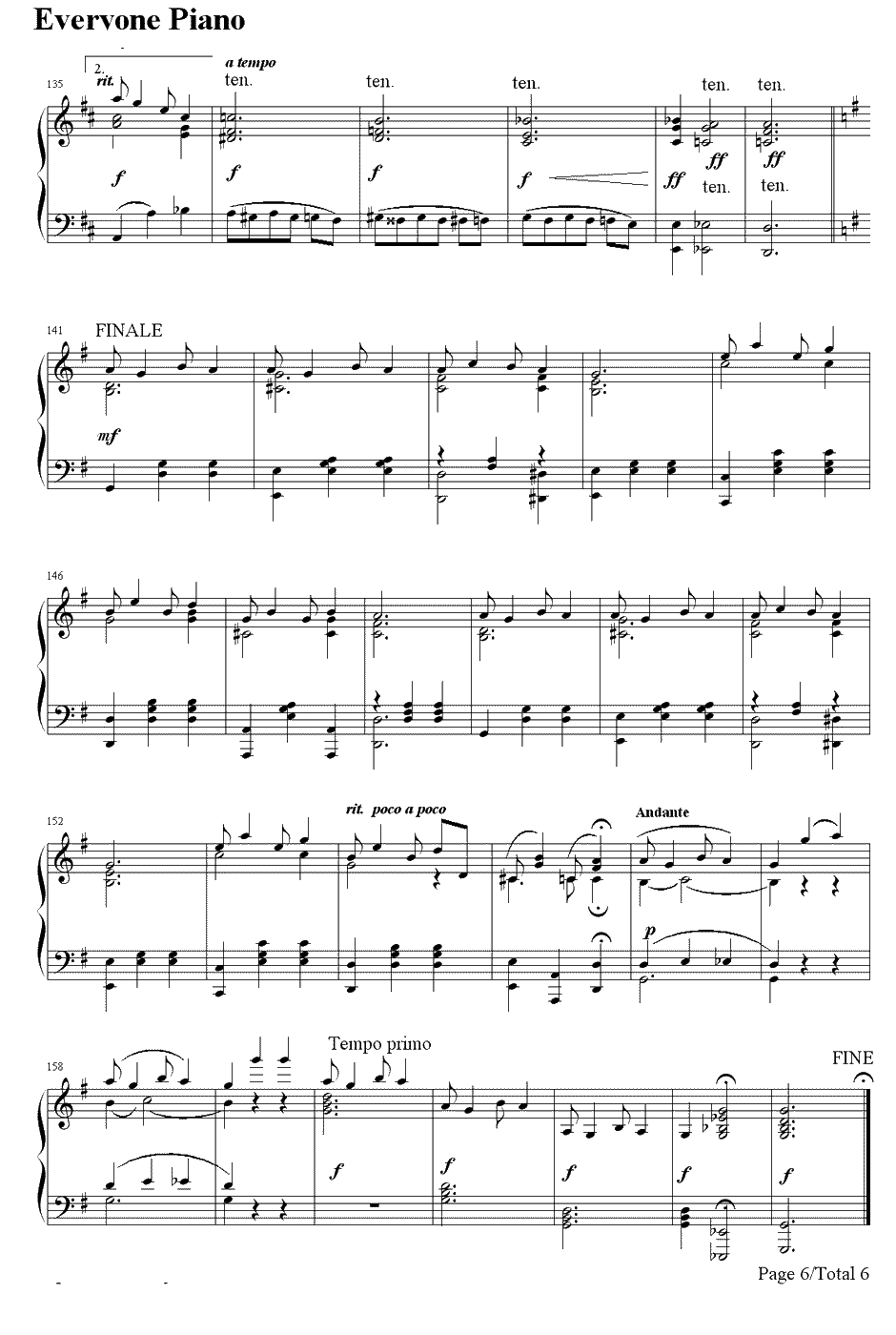Bethena A Concert Waltz钢琴谱-Scott Joplin斯科特·乔普林6