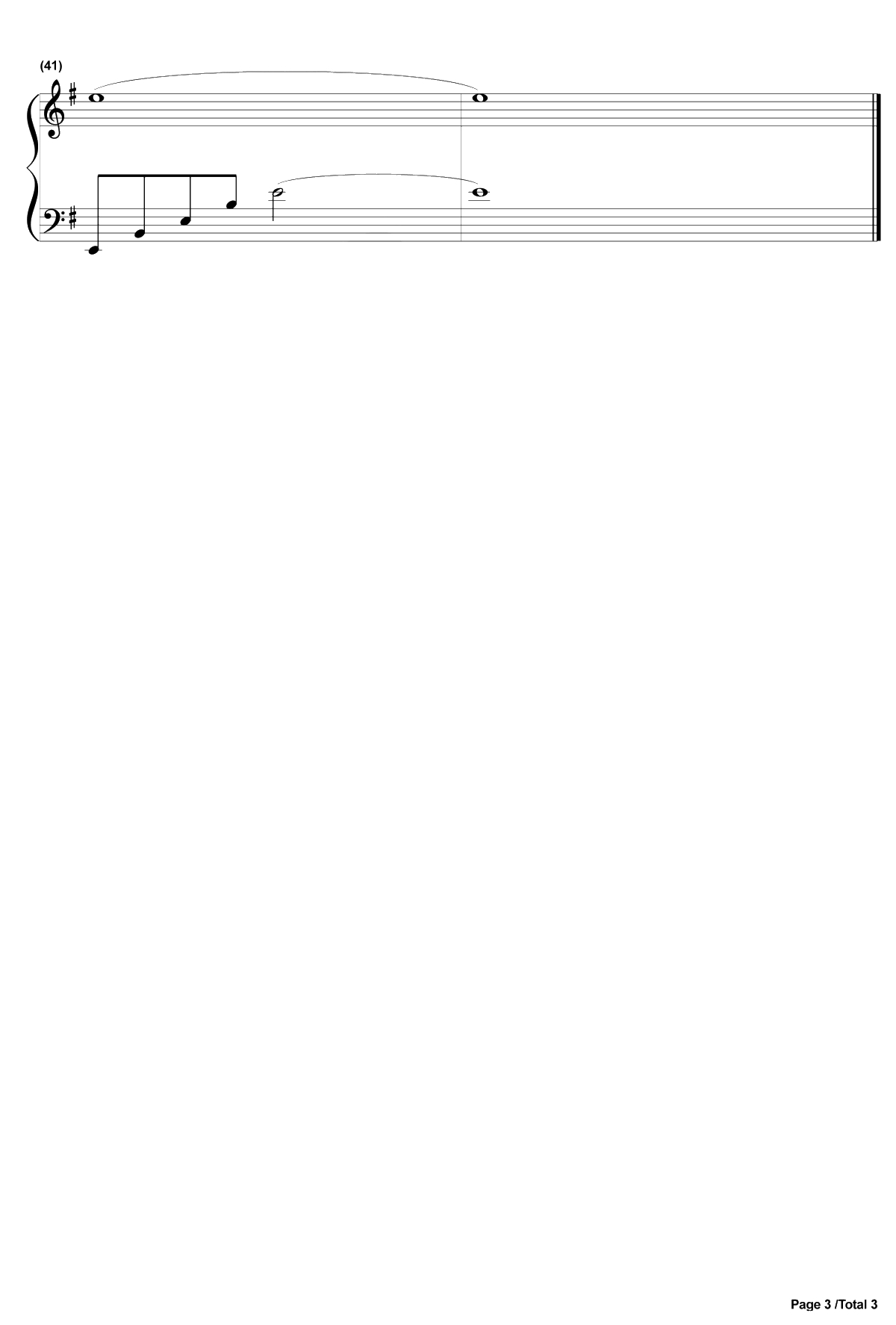 妖精的尾巴Fairy Tail主题曲钢琴谱3