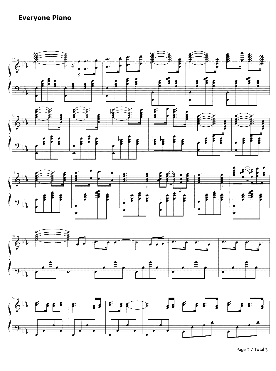 心的冲动钢琴谱-理查德克莱德曼Richard Clayderman2